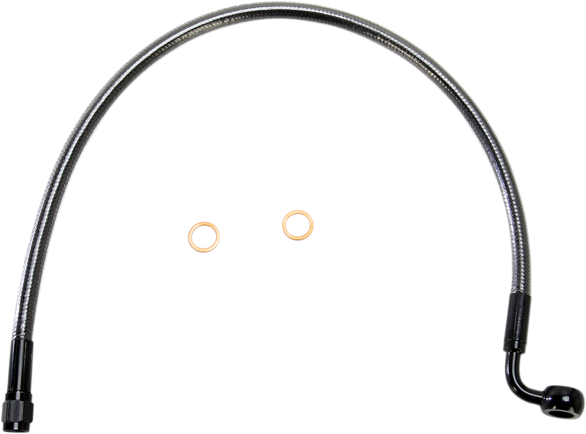 Brake Line - 10 mm-90° - 19\" - Black Pearl