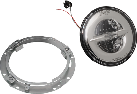 7\" Reflector-Style LED Headlamp - Chrome 1984 - 2013