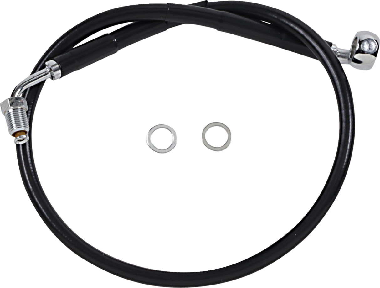 Brake Line - +2\" - Black - \'18-\'21 Softail 2018 - 2020