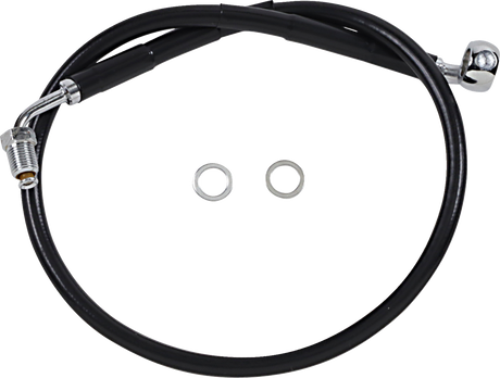 Brake Line - +2\" - Black - \'18-\'21 Softail 2018 - 2020