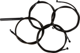 Complete Midnight Braided Cable Kit - Stock Handlebars - \'23-\'24 Touring 2023 - 2024