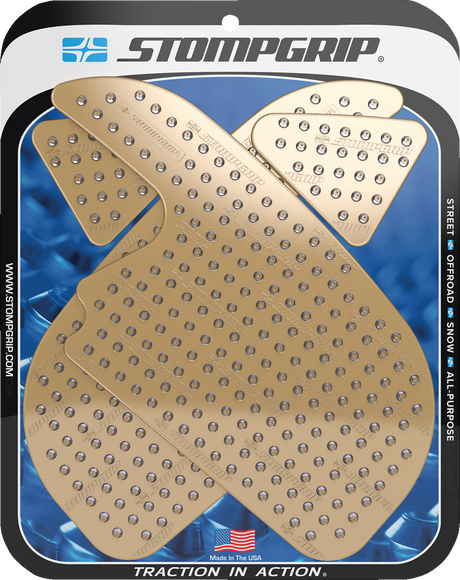 Traction Pad Tank Grips - Volcano - Clear - CBR600RR 2013 - 2025