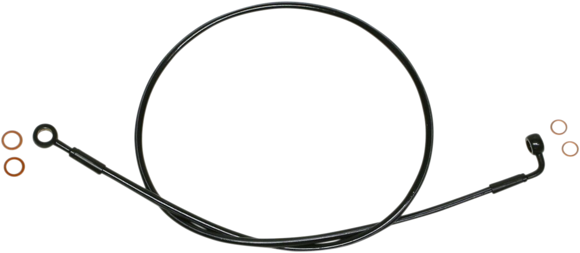 Brake Line - EZ Align - Stainless Steel - Black 1988 - 2010