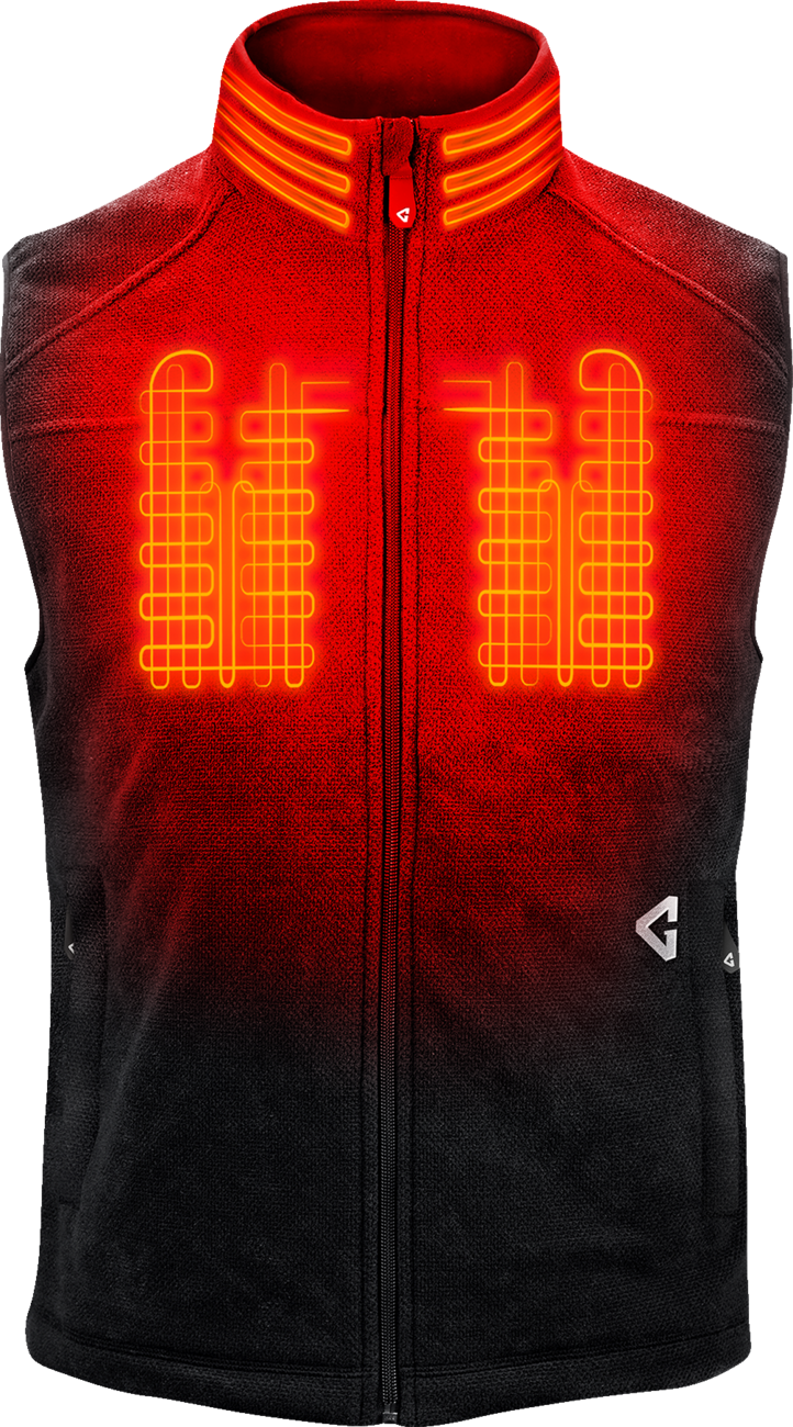 7V Thermite Fleece Heated Vest 2.0 - Black - XL