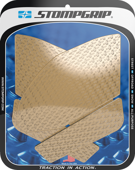 Traction Pad Tank Grips - Icon - Clear - GSX-R 1000 2017 - 2022