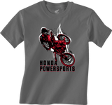 Youth Honda Rider T-Shirt - Charcoal - Medium