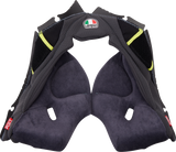 Pista GP RR Cheek Pads - Gray/Yellow - Large