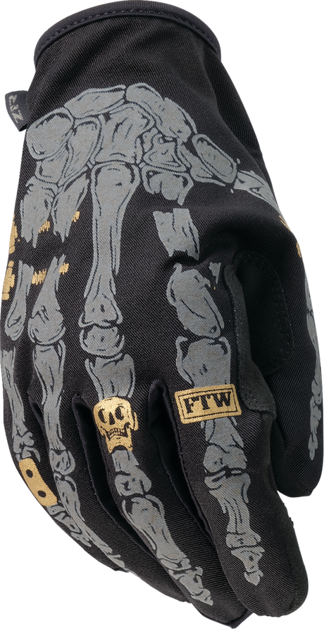 Reflective Gloves - Black/Silver - Small