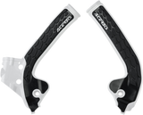 X-Grip Frame Guards - White/Black - Gas Gas | Husqvarna | KTM 2018 - 2023