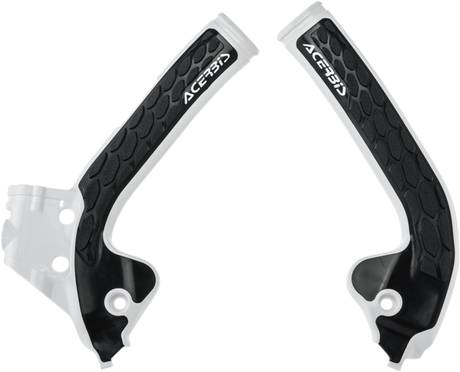 X-Grip Frame Guards - White/Black - Gas Gas | Husqvarna | KTM 2018 - 2023
