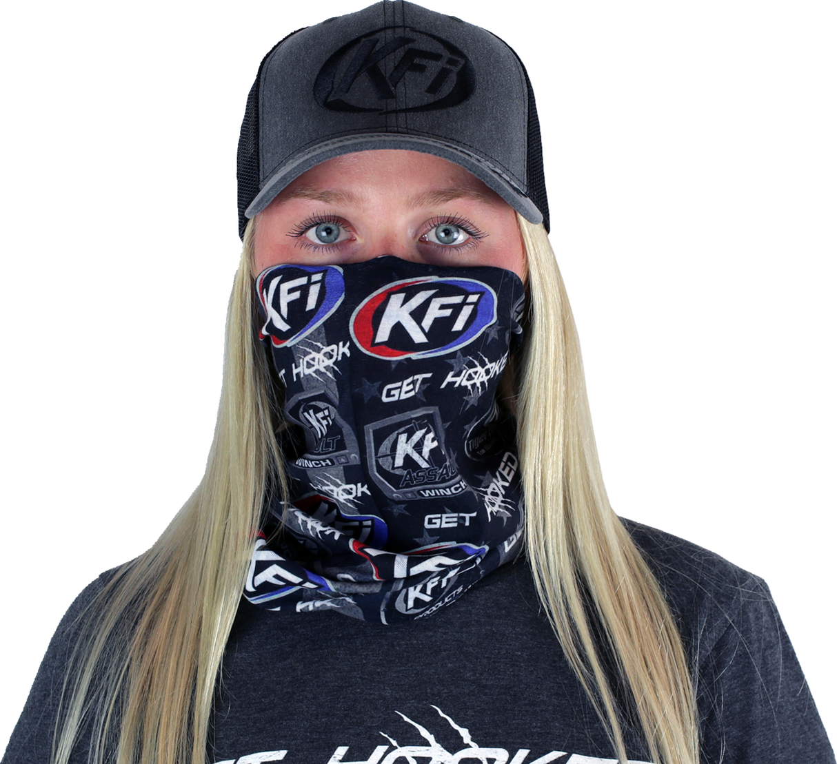 Face Mask with KFI Logos - Black
