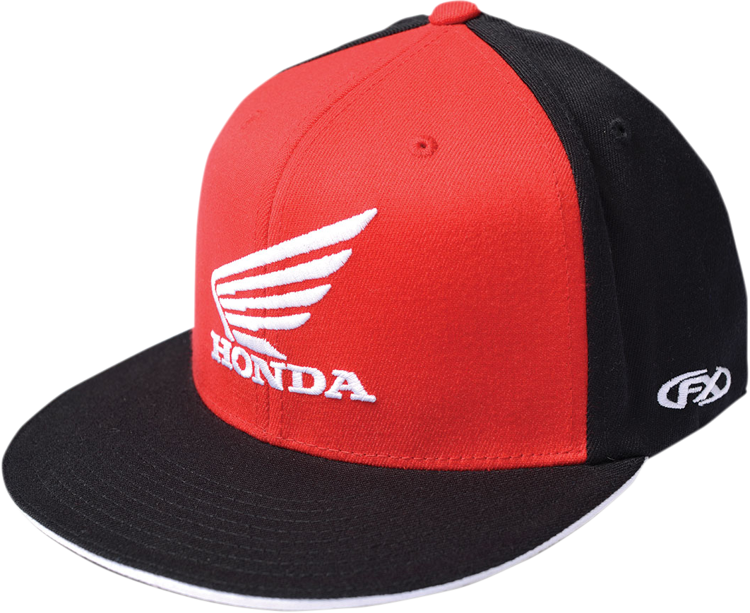 Honda Big Wing Flexfit® Hat - Red/Black - Small/Medium