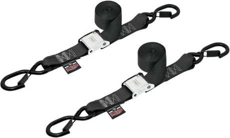 Cam Tie-Downs - 1-1/2\" x 5-1/2\' - Black