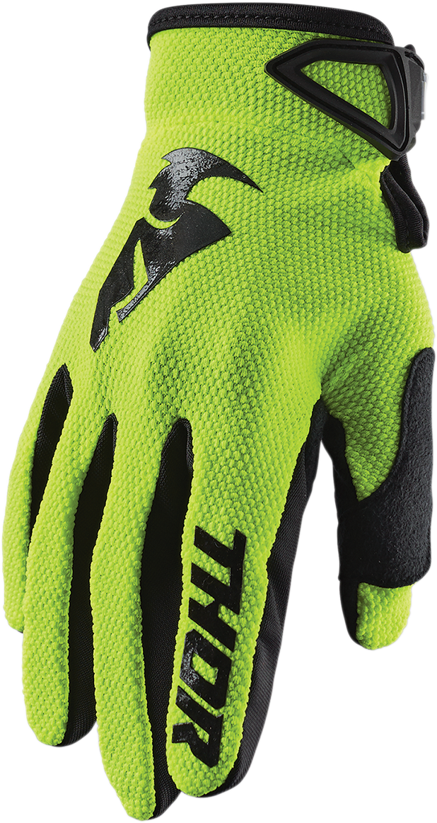Youth Sector Gloves - Acid/Black - Medium