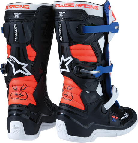 Youth Tech 7S Boots - Black/White/Red/Blue - US 7