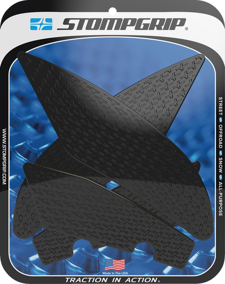 Traction Pad Tank Grips - Icon - Black - YZF-R6 2017 - 2020