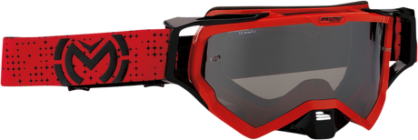 XCR Goggle - Pro Stars - Red/Black - Smoke Lens