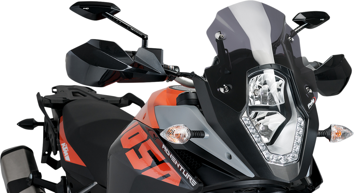 Race Windscreen - 12-3/8\" - Dark Smoke - KTM 2013 - 2019