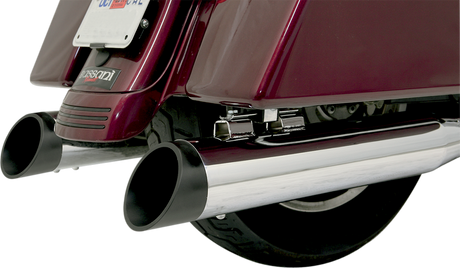 4\" End Cap - Black - Slash