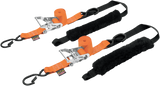 Deluxe Ratchet Tie-Downs - 1-1/2\" x 6-1/2\' - Orange