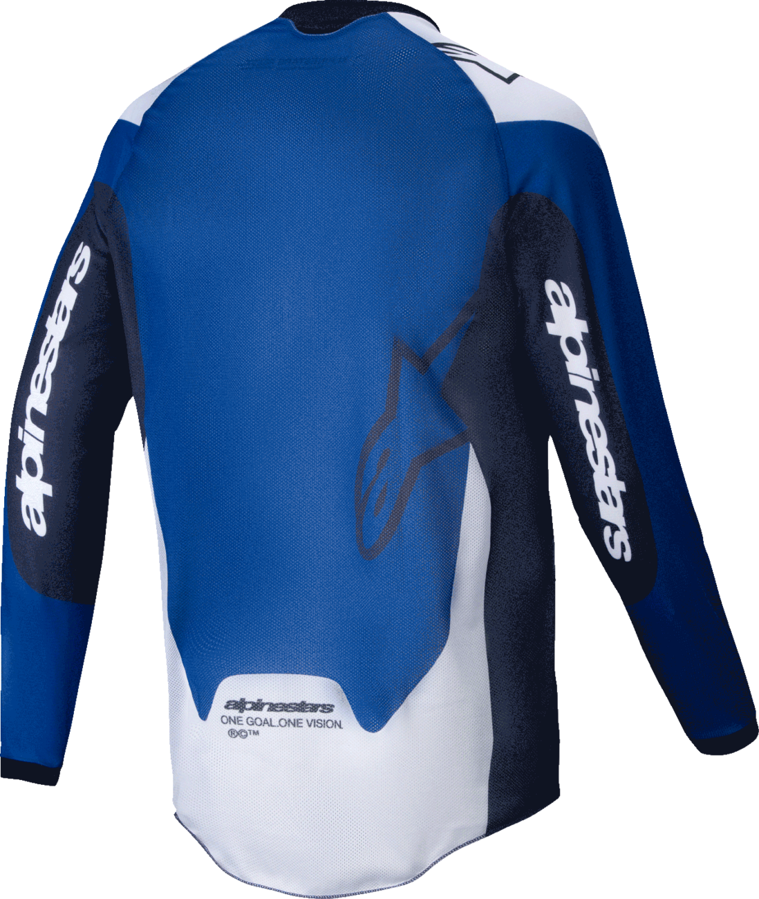 Pro-Dura Long-Sleeve Jersey - Navy/Bright Blue/White - Medium