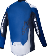 Pro-Dura Long-Sleeve Jersey - Navy/Bright Blue/White - Medium