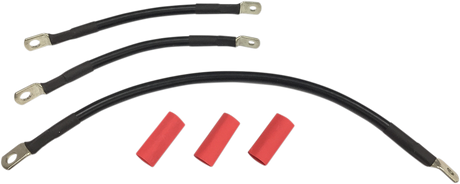Black Battery Cable Set - \'91-\'93 Dyna 1991 - 1993