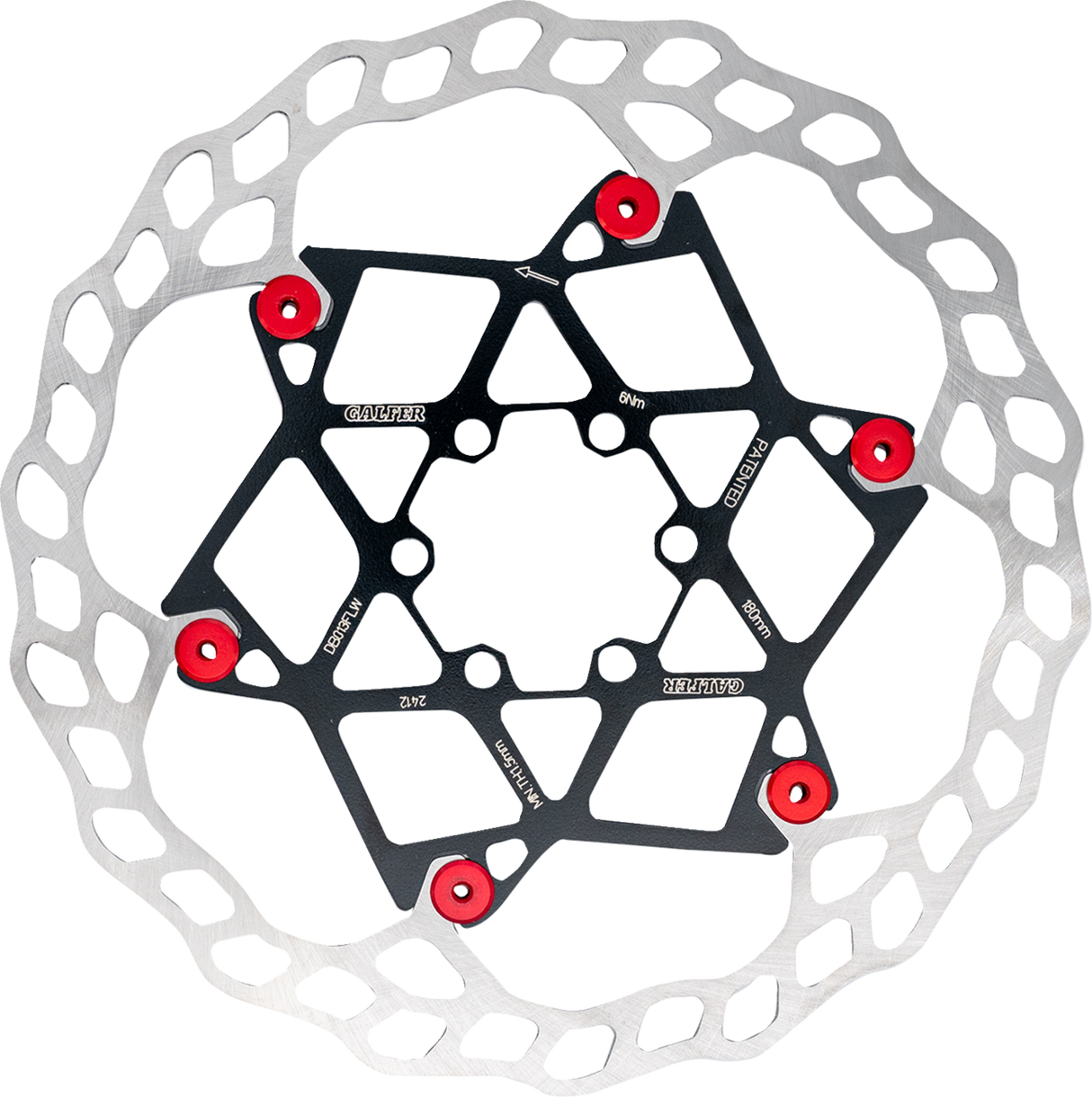 Floating Wave® Brake Rotor - 203 mm x 2 mm - Red
