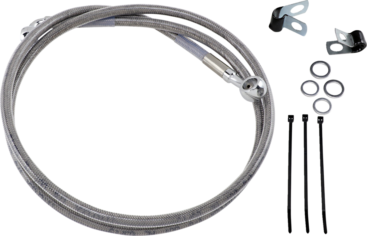 Brake Line - Front - +8\" - Stainless Steel 1988 - 2003