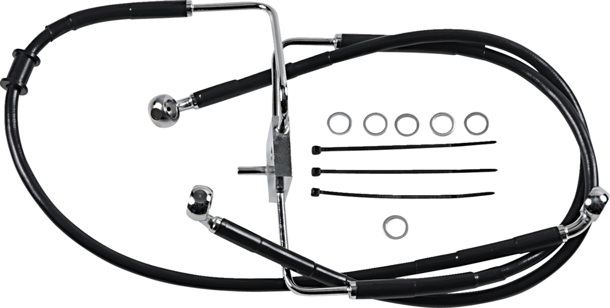 Brake Line - +6\" - Black - XL 2016 - 2020