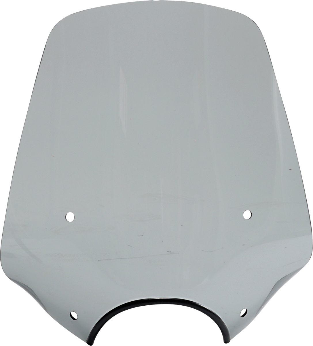 Big Shot Windshield - 9\" Headlight Cutout - Black Smoke