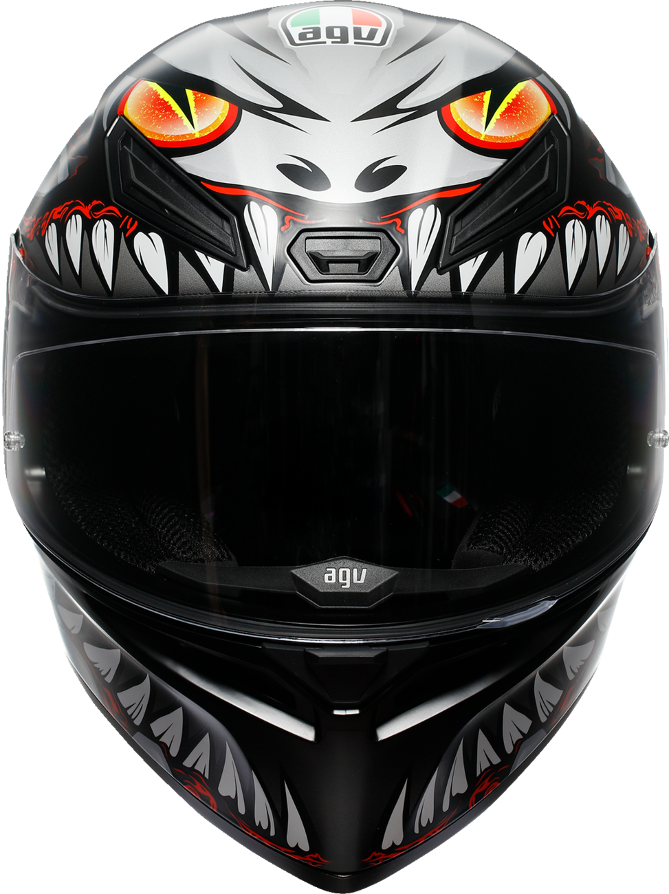 K1 S Helmet - Lyzard - Matte Black/Gray/Red - 2XL