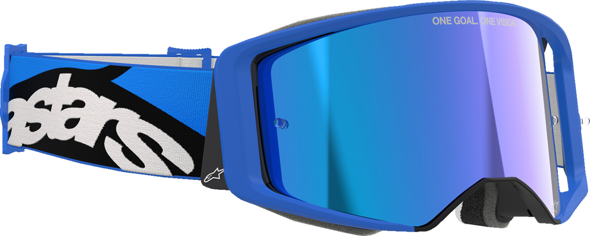 Supertech Goggle - Stream - Blue - ABS Vision - Blue Mirror Lens