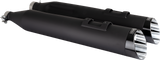 Razorback 450 Slip-On Mufflers - Black - M8 Bagger 2017 - 2025