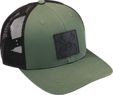 Moose Agroid Embossed Hat - Green/Black - One Size