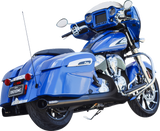 4\" Broadhead Slip-On Mufflers - Slash Cut - Black 2014 - 2022