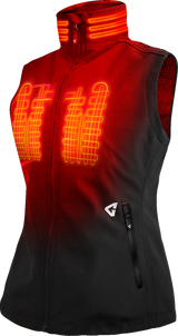 Women\'s 7V Torrid Softshell Heated Vest 2.0 - Black - Medium
