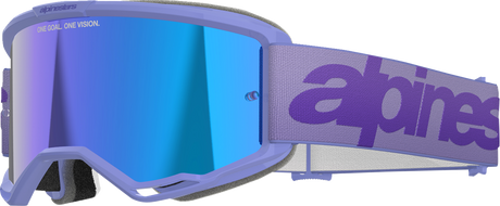 Vision 5 Goggle - Wordmark - Purple - Blue Mirror Lens