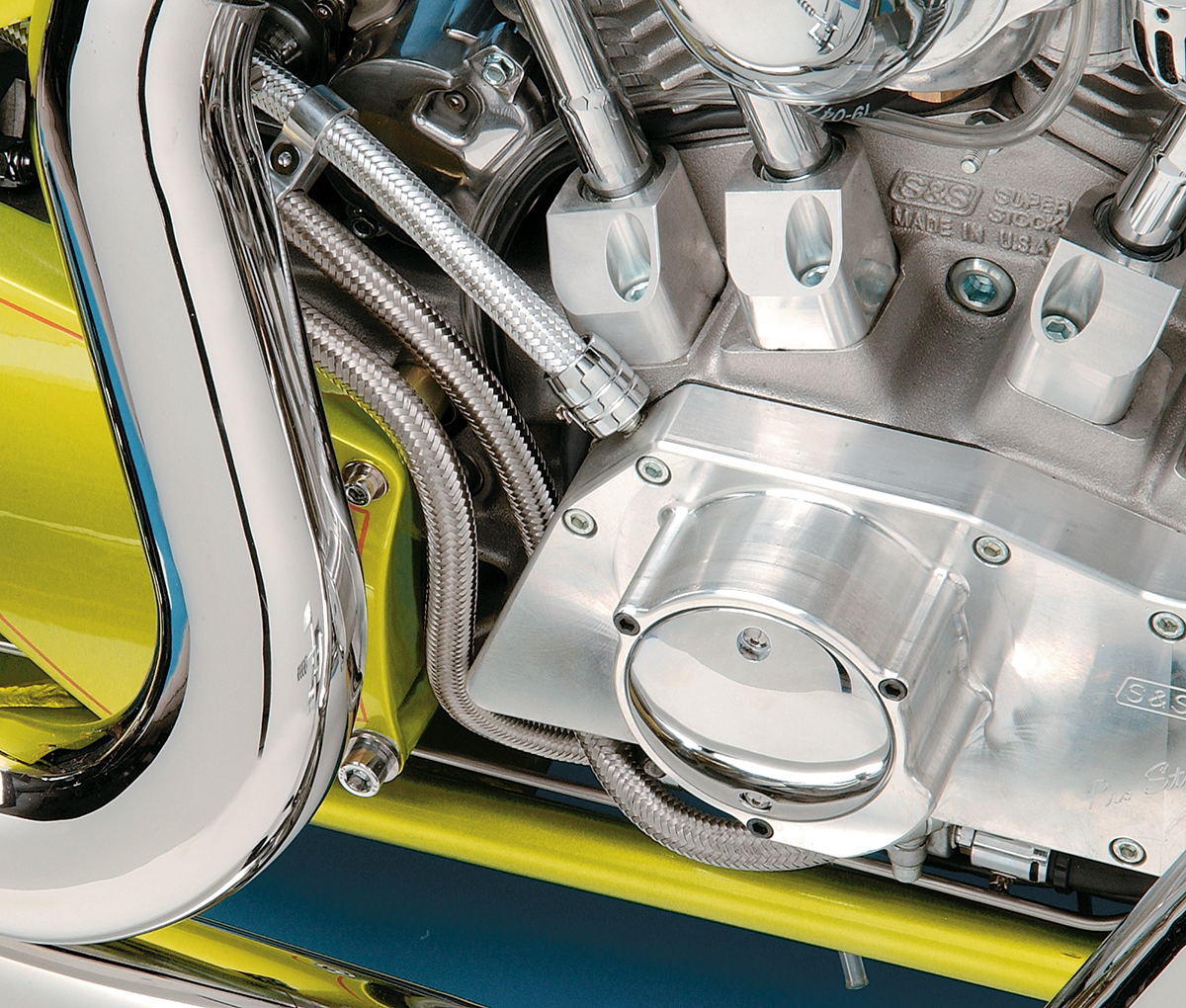 Braided Oil/Fuel Hose - Stainless Steel - 3/8\" x 6\'