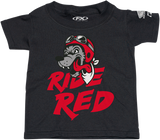 Toddler Honda Ride Red Wolf T-Shirt - Black - 4T