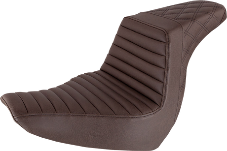 Step-Up Seat - Front Tuck-n-Roll/Rear Lattice Stitch - Brown 2018 - 2018