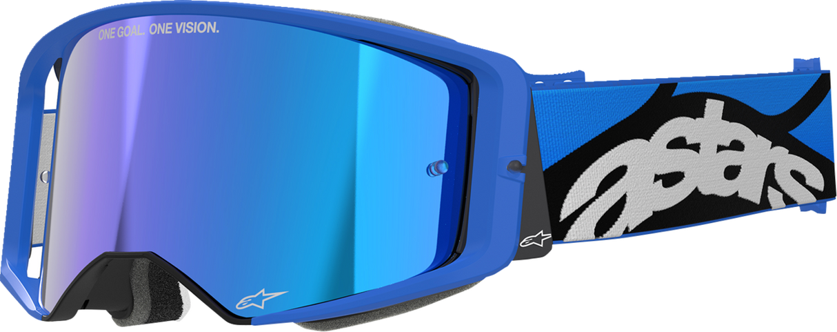 Supertech Goggle - Stream - Blue - ABS Vision - Blue Mirror Lens