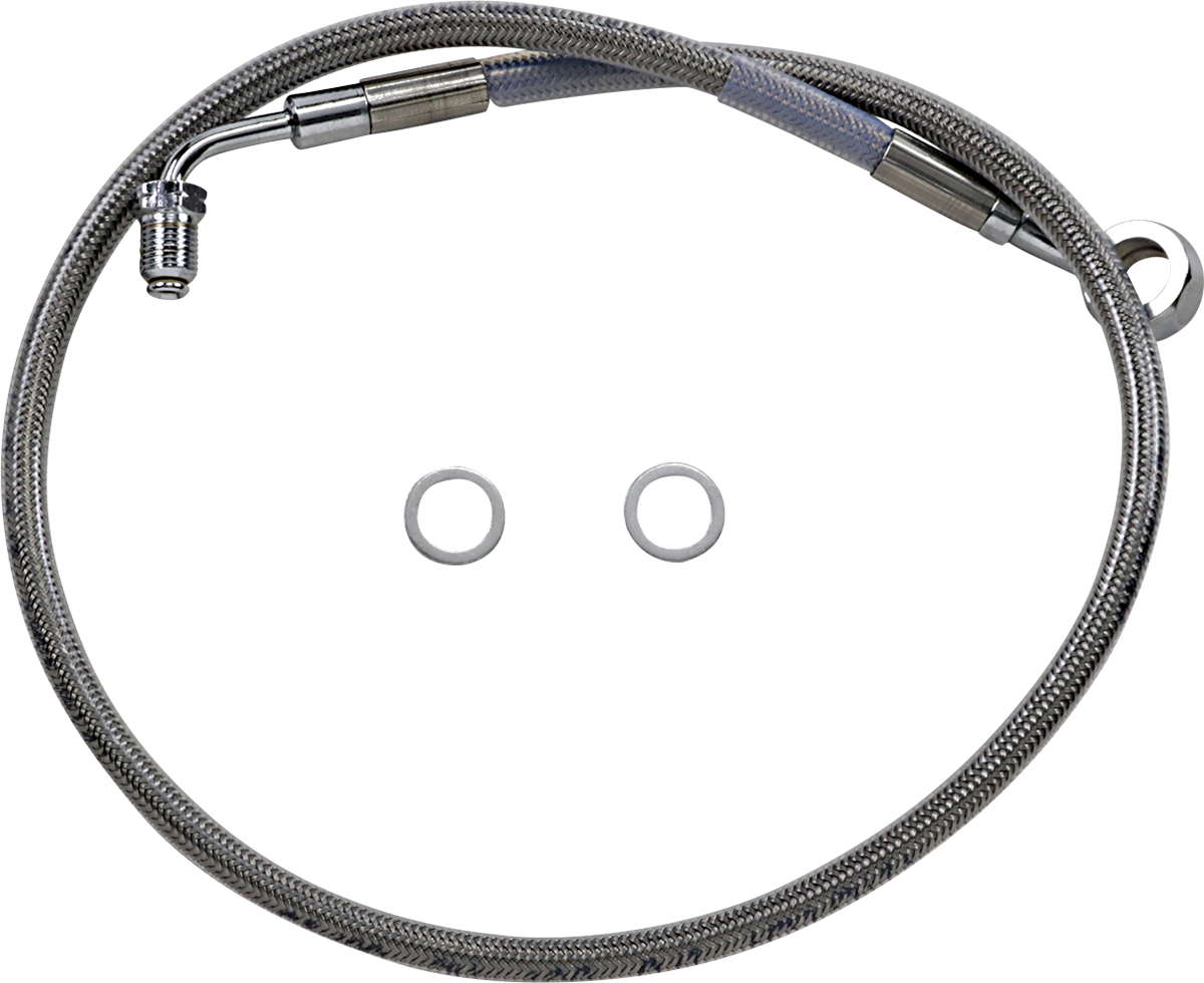 Brake Line - +6\" - Stainless Steel - \'18-\'22 Softail 2018 - 2023