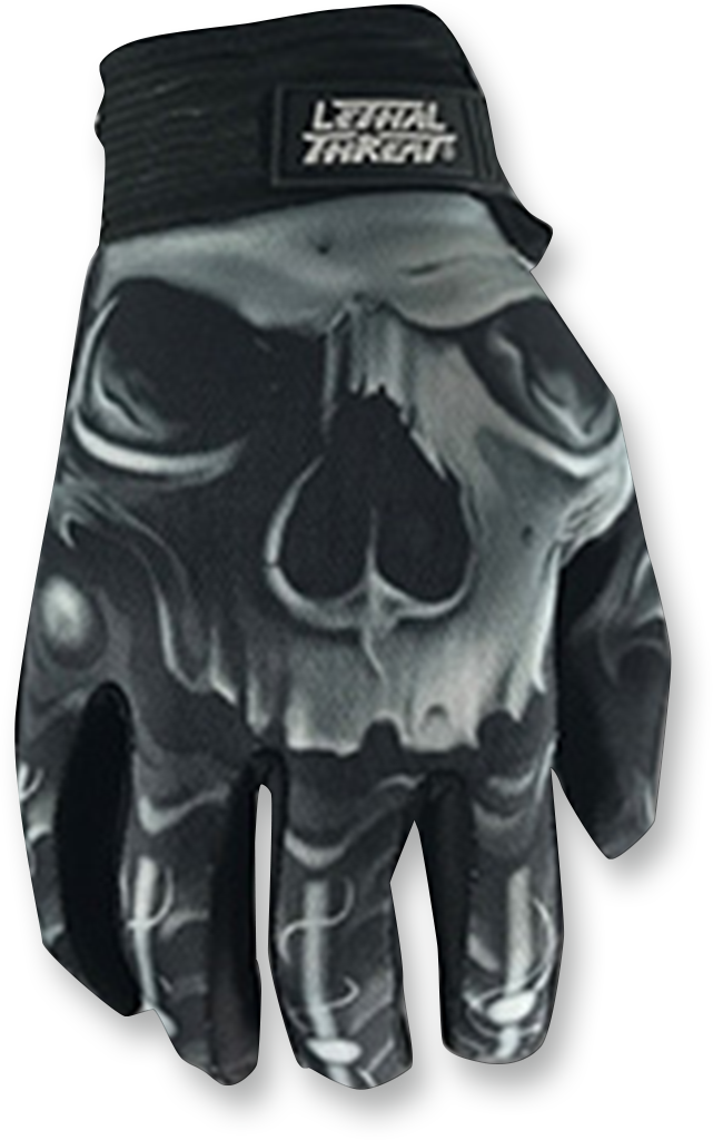 Skull Gloves - Black - XL