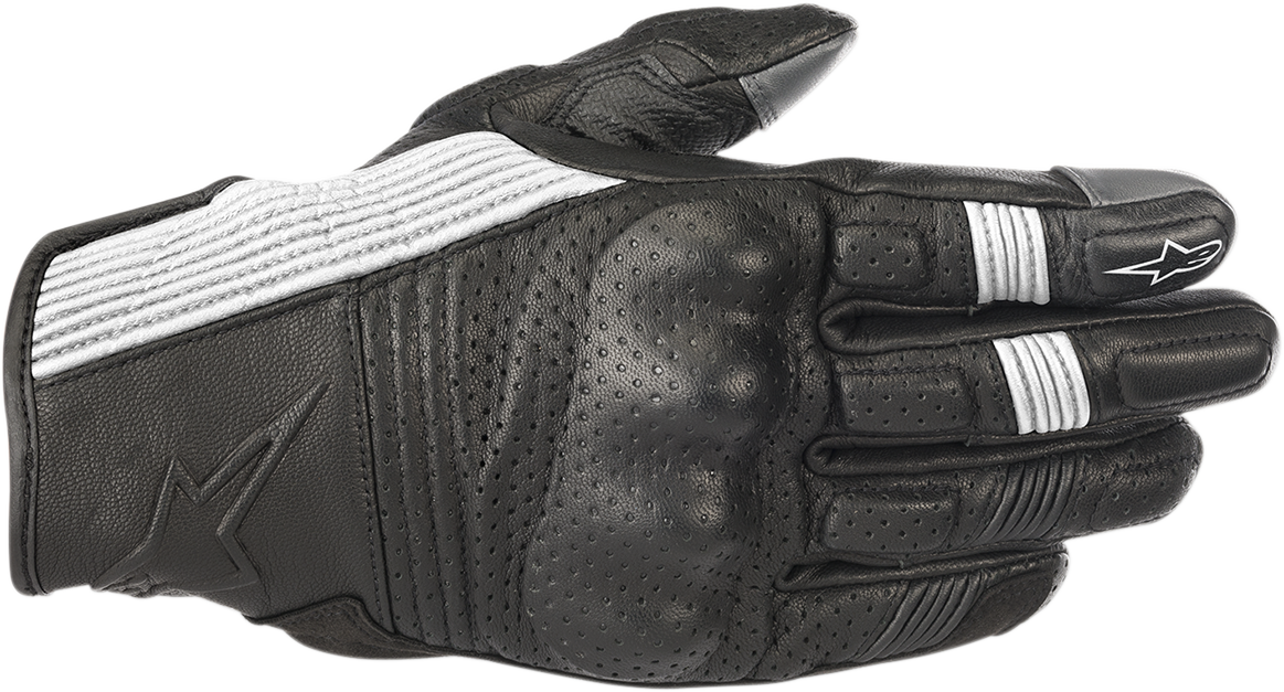 Mustang V2 Gloves - Black/White - Large