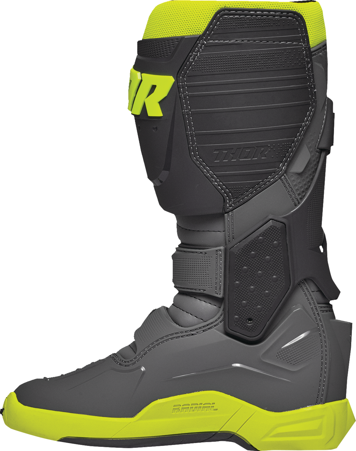 Radial Boots - Gray/Fluorescent Yellow - Size 7