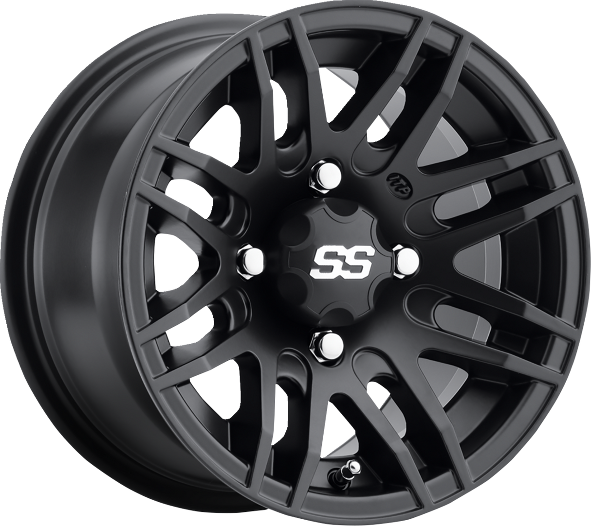 SS316 Alloy Wheel - Front/Rear - Machined Black - 14x7 - 4/110 - 5+2 1987 - 2023