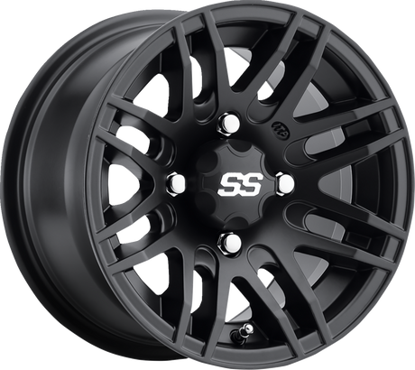 SS316 Alloy Wheel - Front/Rear - Machined Black - 12x7 - 4/110 - 5+2 1987 - 2023