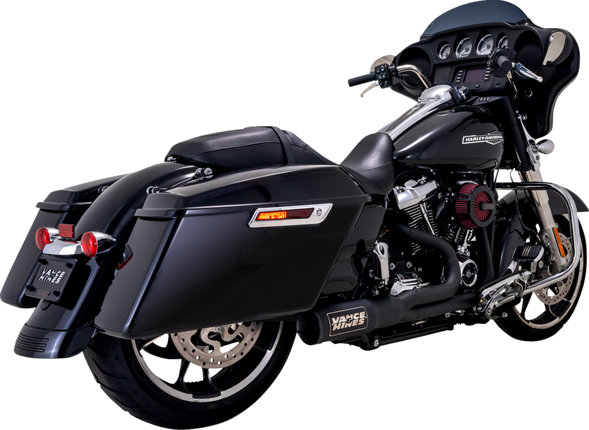 2-into-1 High Output PCX™ Exhaust System - Black - Touring 2017 - 2022