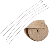 Exhaust Heat Wrap Kit with Ties - Tan - 2\" x 25\'